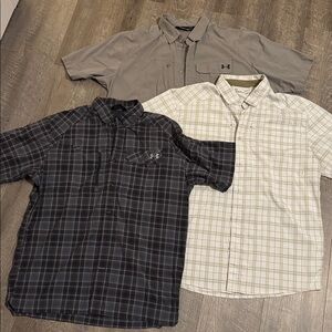 (3) Under Armour Men's Fishing Shirts